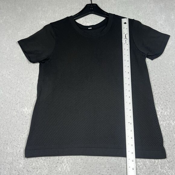 Lululemon Breeze Shirt Womens 6 Black Short Sleeve Tee Shirt Gym Yoga Athleisure - Picture 5 of 9